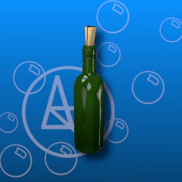 Free Stylized Message in a Bottle Prefab