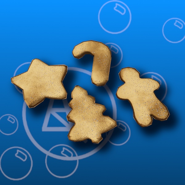 Free Stylized Christmas Cookies Prefab