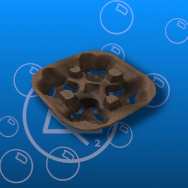 Free Cardboard Cup Holder Prefab