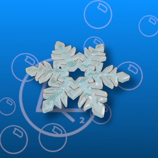 Free Stylized Snowflake Prefab