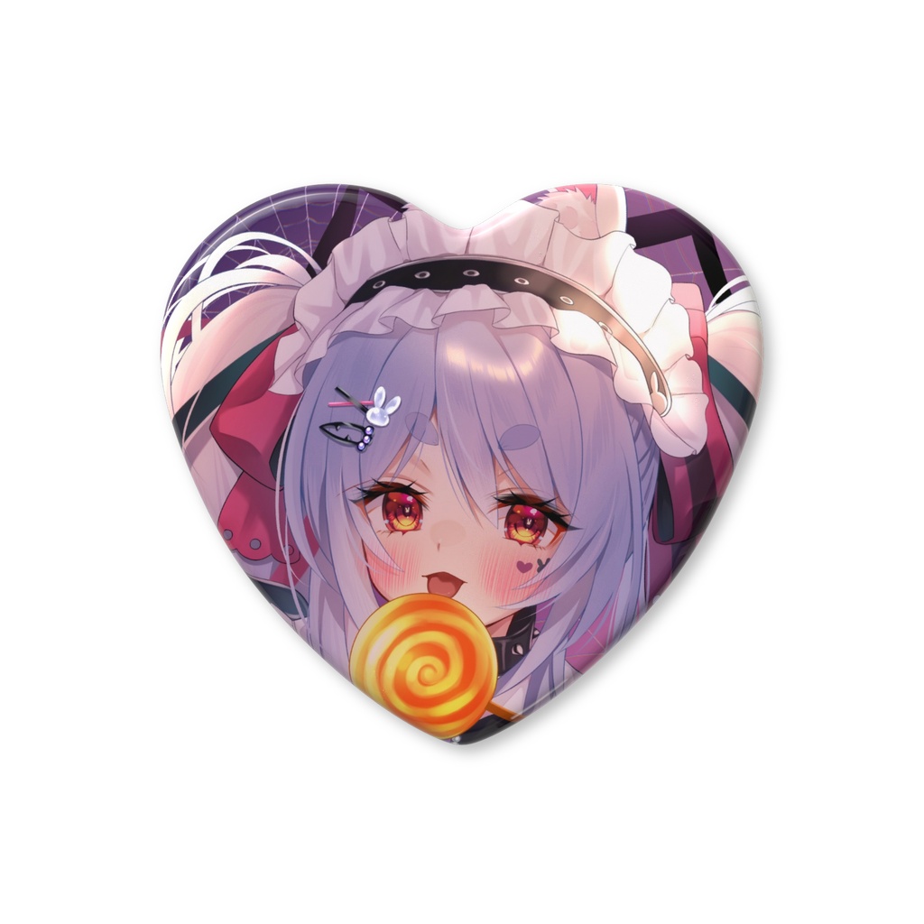 ぺこちゃん♡ハート型缶バッチ