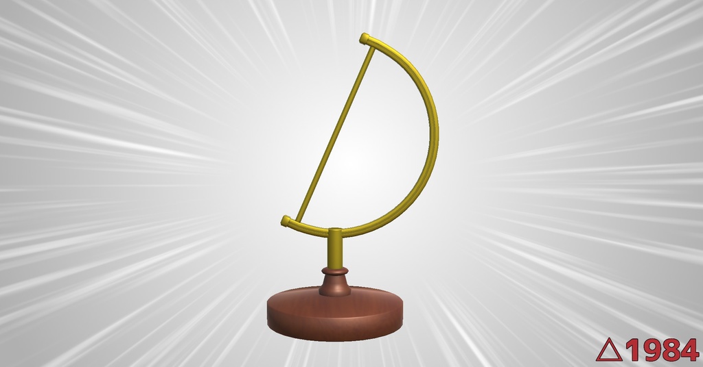 地球儀的な台座【3Dモデル】