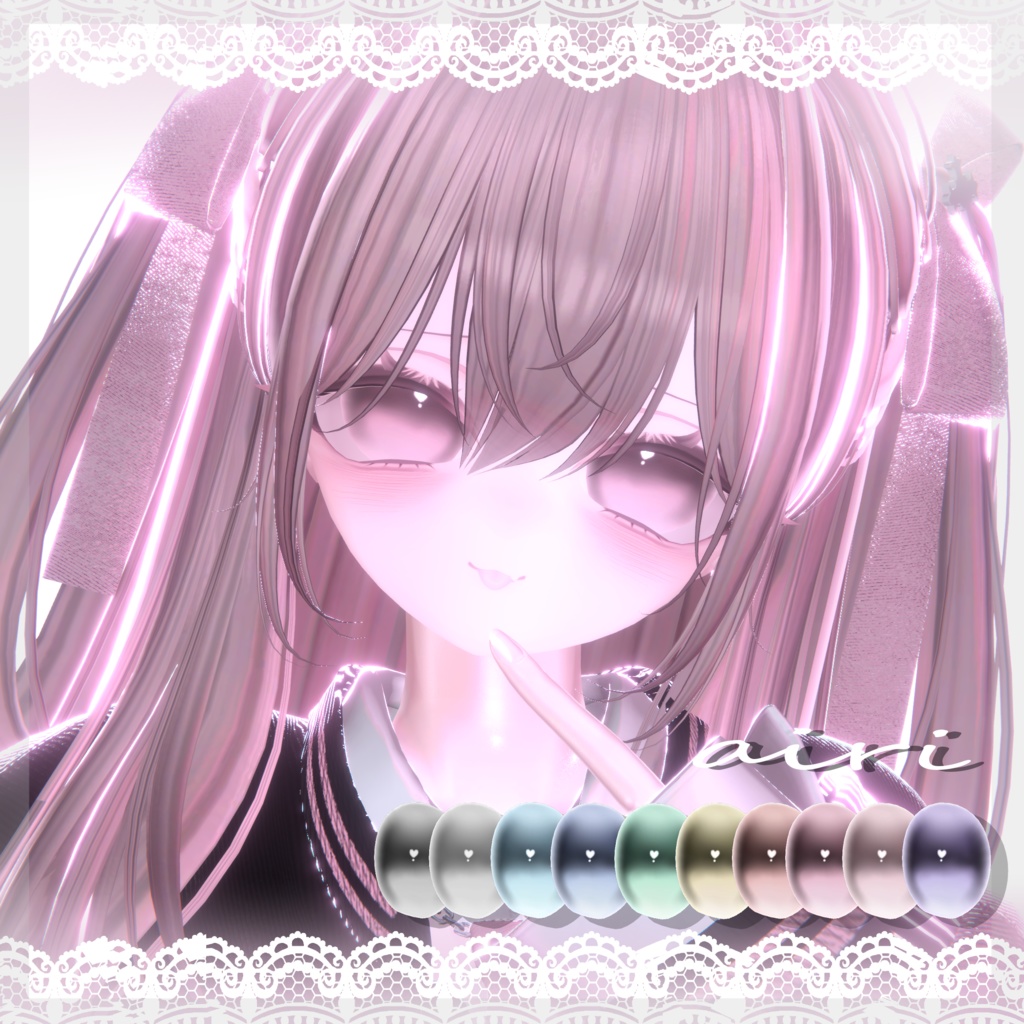 【12アバター対応】huwa♡eye texture♡