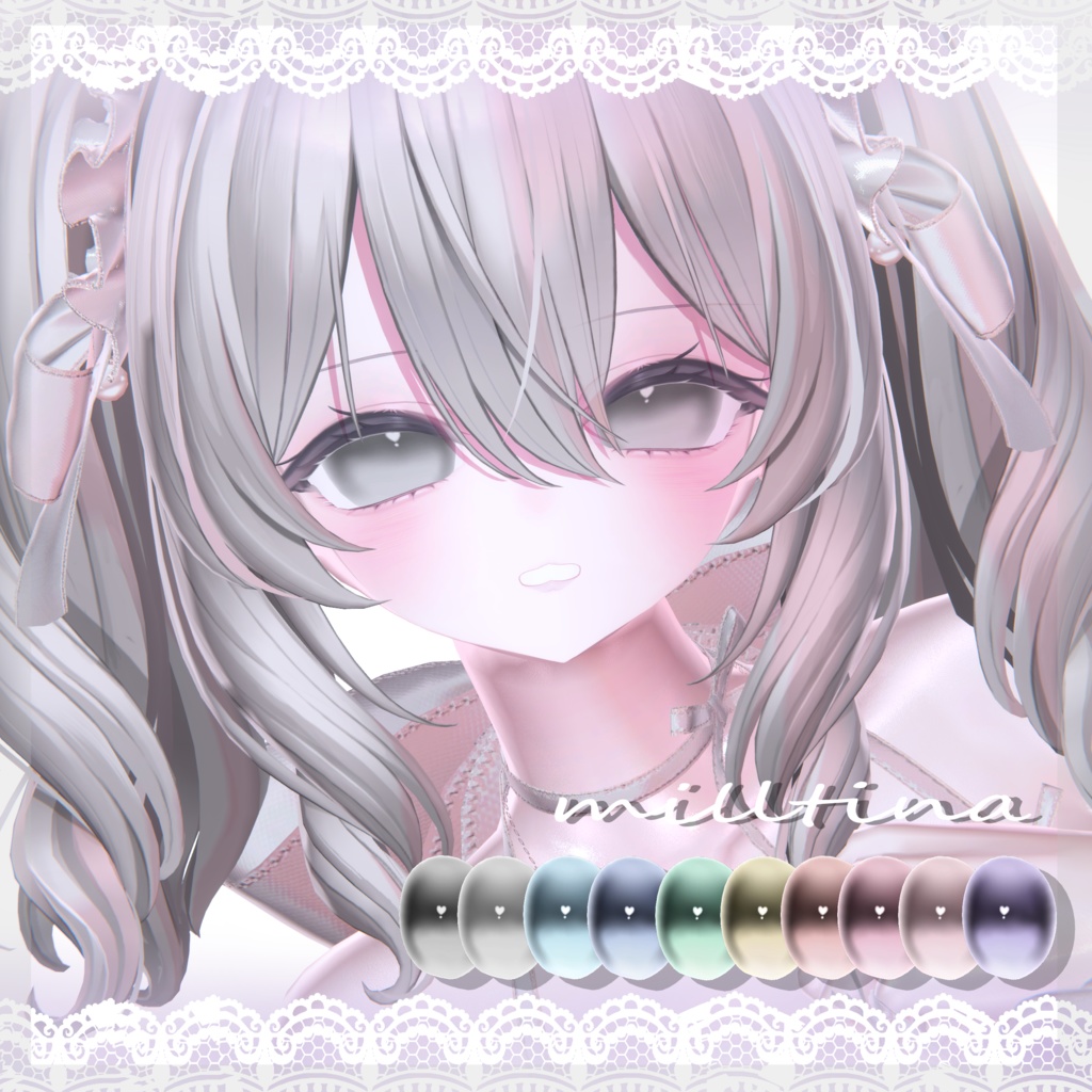 【12アバター対応】huwa♡eye texture♡