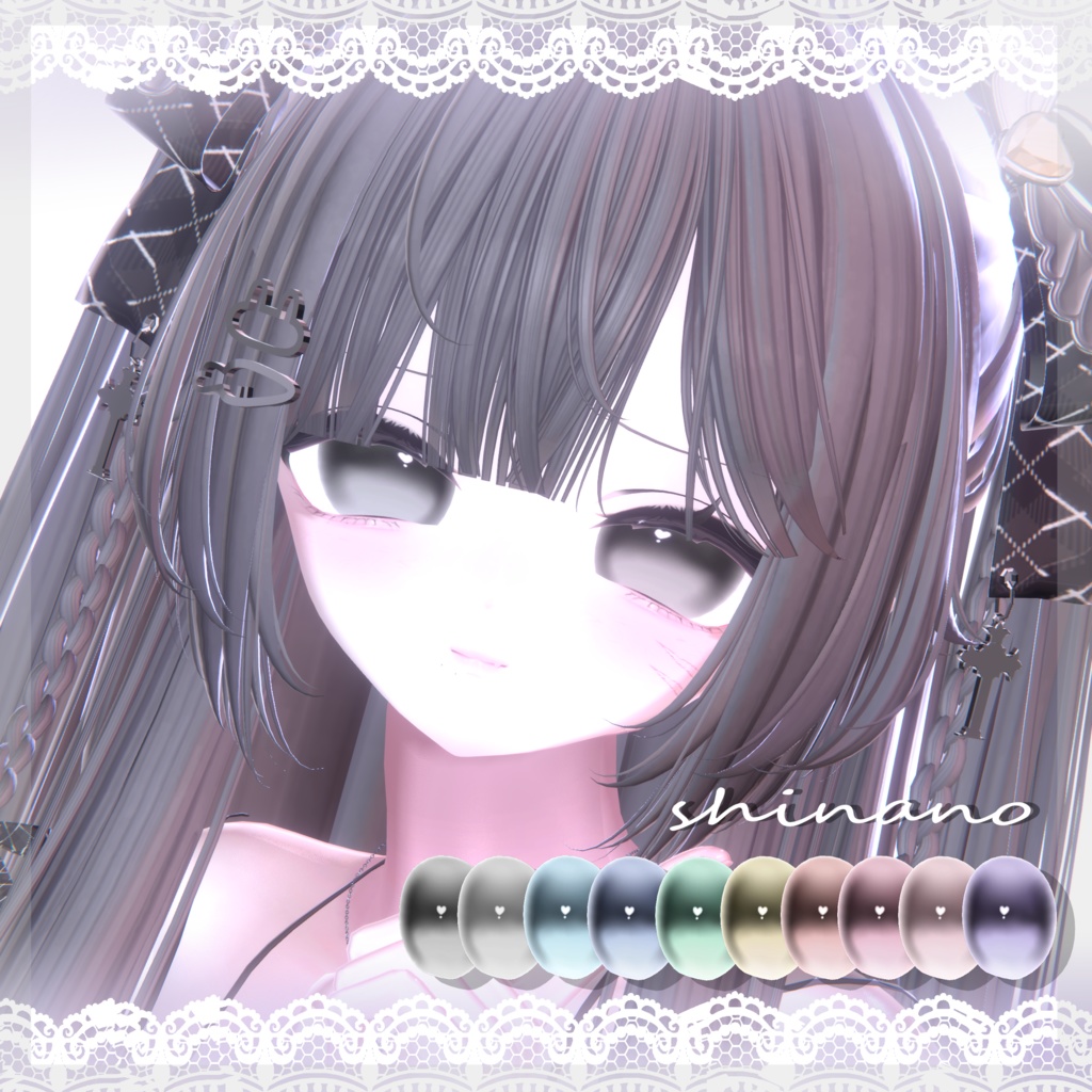 【12アバター対応】huwa♡eye texture♡