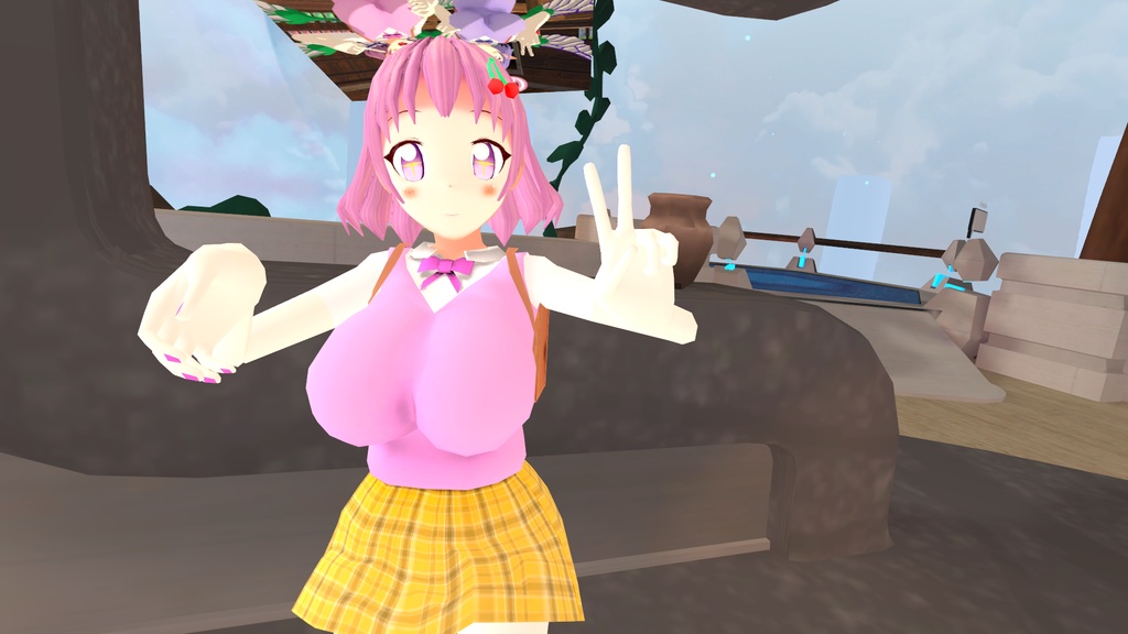【OculusQuest対応あり】VRChat向け3Dモデル「チエリ」「キキョウ」