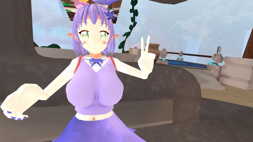 【OculusQuest対応あり】VRChat向け3Dモデル「チエリ」「キキョウ」