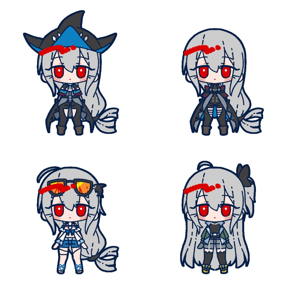 [アークナイツ]スカジ　ステッカーセット