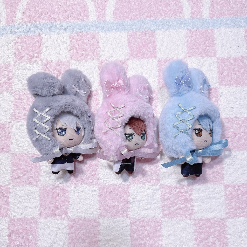 ♡ラメリボンふあふあうさぎの被り物♡