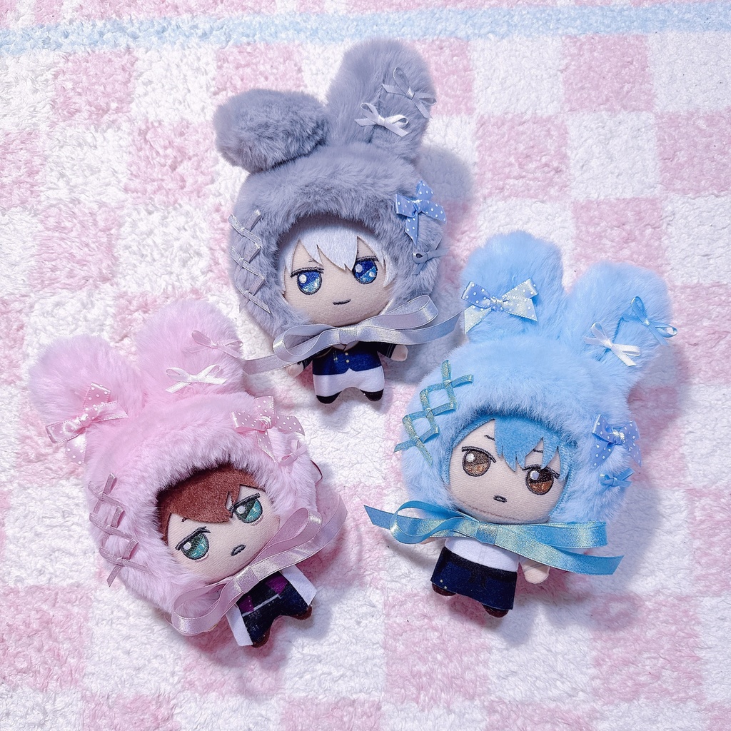 ♡ラメリボンふあふあうさぎの被り物♡