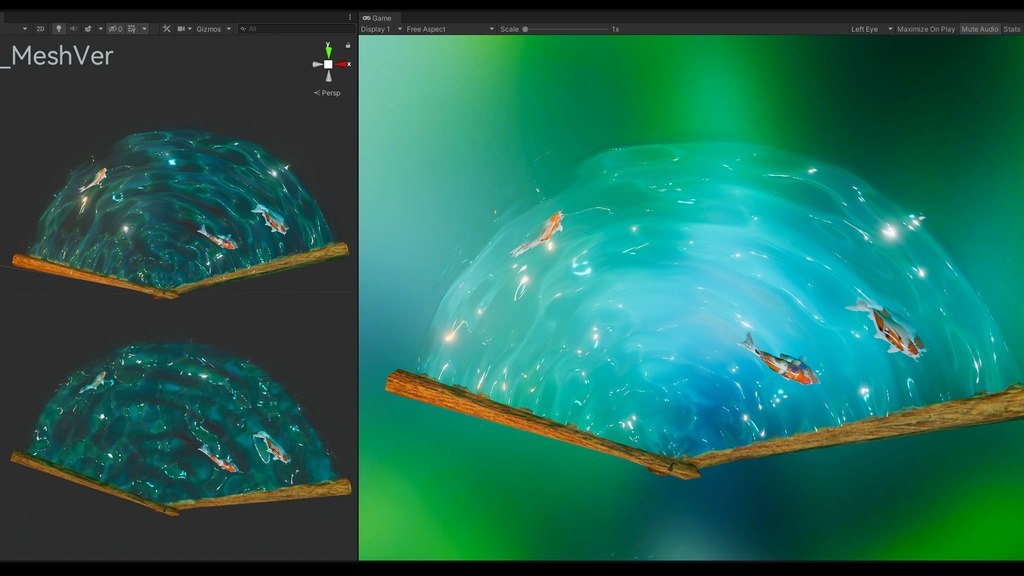 FREE!锦鲤水扇 Koi Water Fan Unity Shader