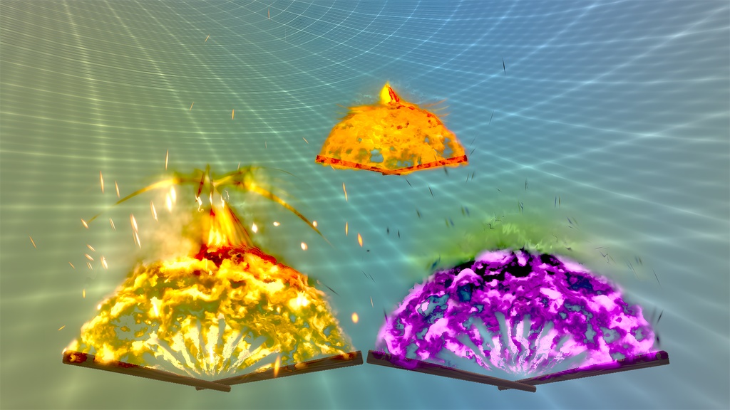 凤凰火扇 Phoenix Fire Fan Unity Shader