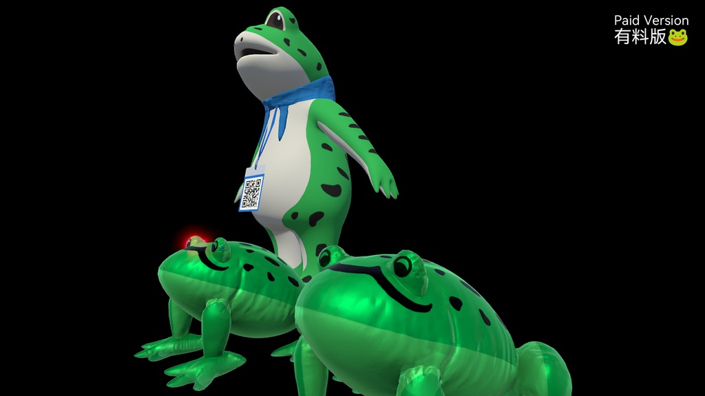 FREE! 青蛙人偶 / カエルのマスコット / Frog Mascot