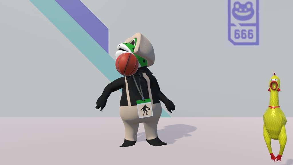 鸡你太美蛙 / 小黒子のカエル / iKun Costumed Frog