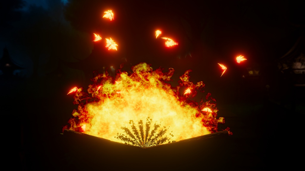 Fire Fan of Papilio Charontis 彼岸蝶の火扇 Unity Particle Systems