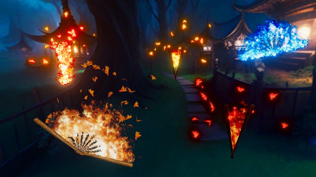 Fire Fan of Papilio Charontis 彼岸蝶の火扇 Unity Particle Systems