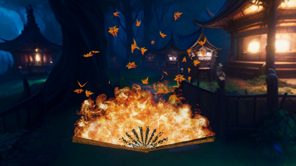 Fire Fan of Papilio Charontis 彼岸蝶の火扇 Unity Particle Systems