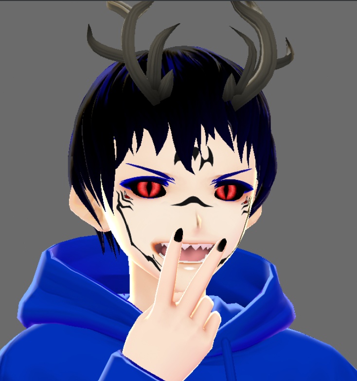 vroid sukuna face texture