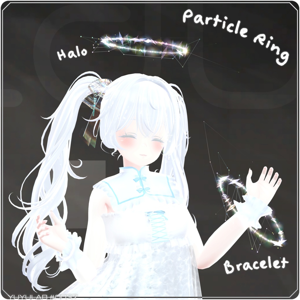 YUYULAB #0037 Particle パーティクルブレスレット 【VRchat想定】