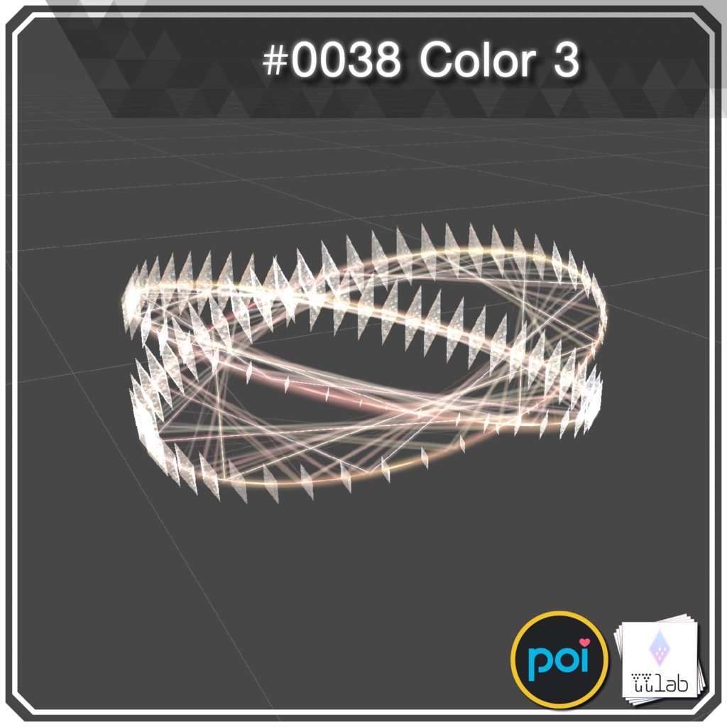 YUYULAB #0038 Particle パーティクルブレスレット 【VRchat想定】