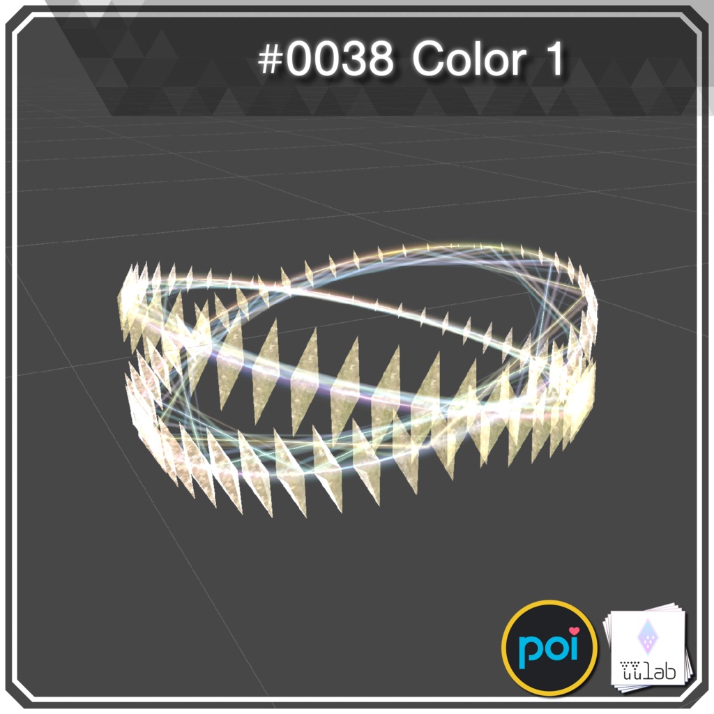 YUYULAB #0038 Particle パーティクルブレスレット 【VRchat想定】