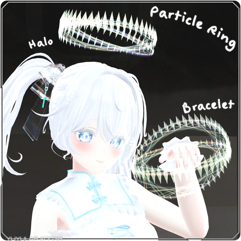 YUYULAB #0038 Particle パーティクルブレスレット 【VRchat想定】