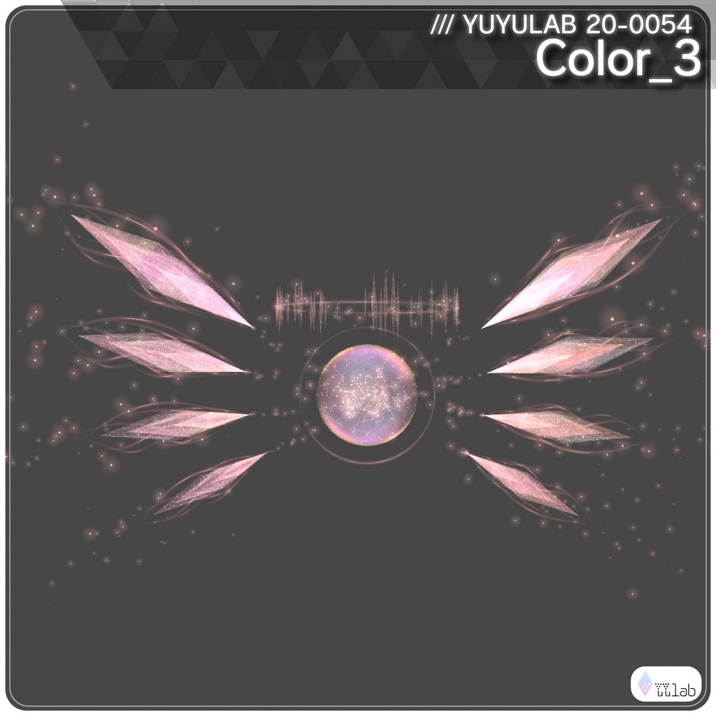 YUYULAB 20-0054 Accessory クリスタルパーティクルアクセサリー 【VRchat想定】