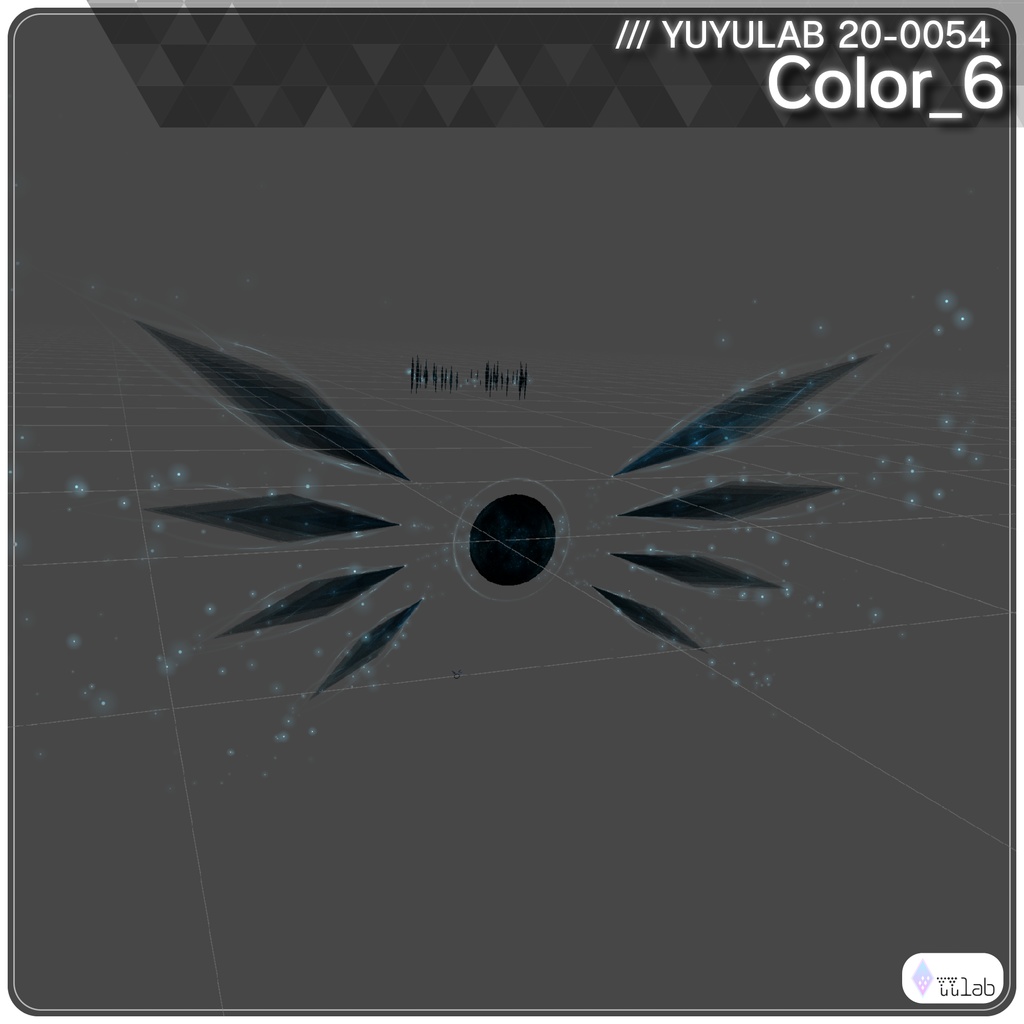 YUYULAB 20-0054 Accessory クリスタルパーティクルアクセサリー 【VRchat想定】