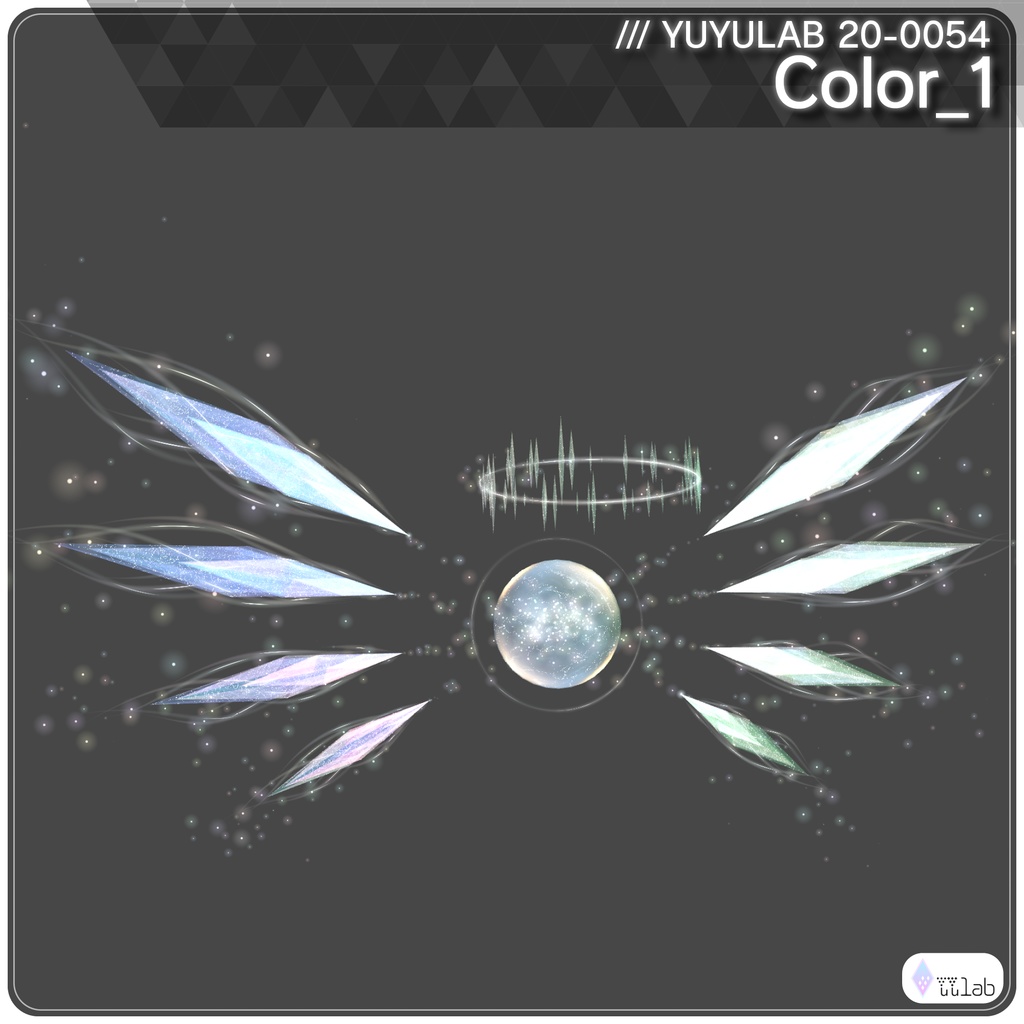 YUYULAB 20-0054 Accessory クリスタルパーティクルアクセサリー 【VRchat想定】