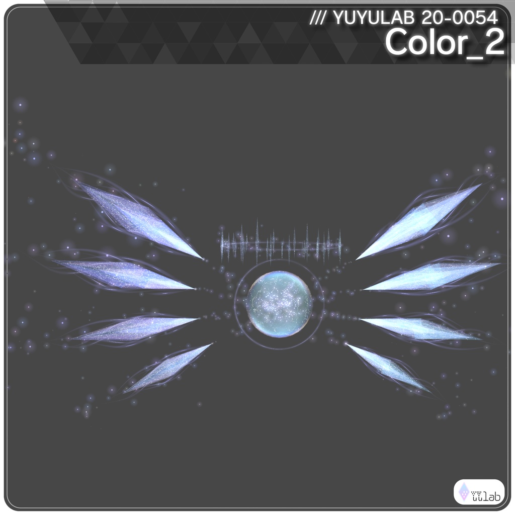 YUYULAB 20-0054 Accessory クリスタルパーティクルアクセサリー 【VRchat想定】