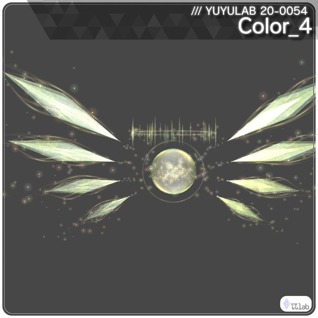 YUYULAB 20-0054 Accessory クリスタルパーティクルアクセサリー 【VRchat想定】