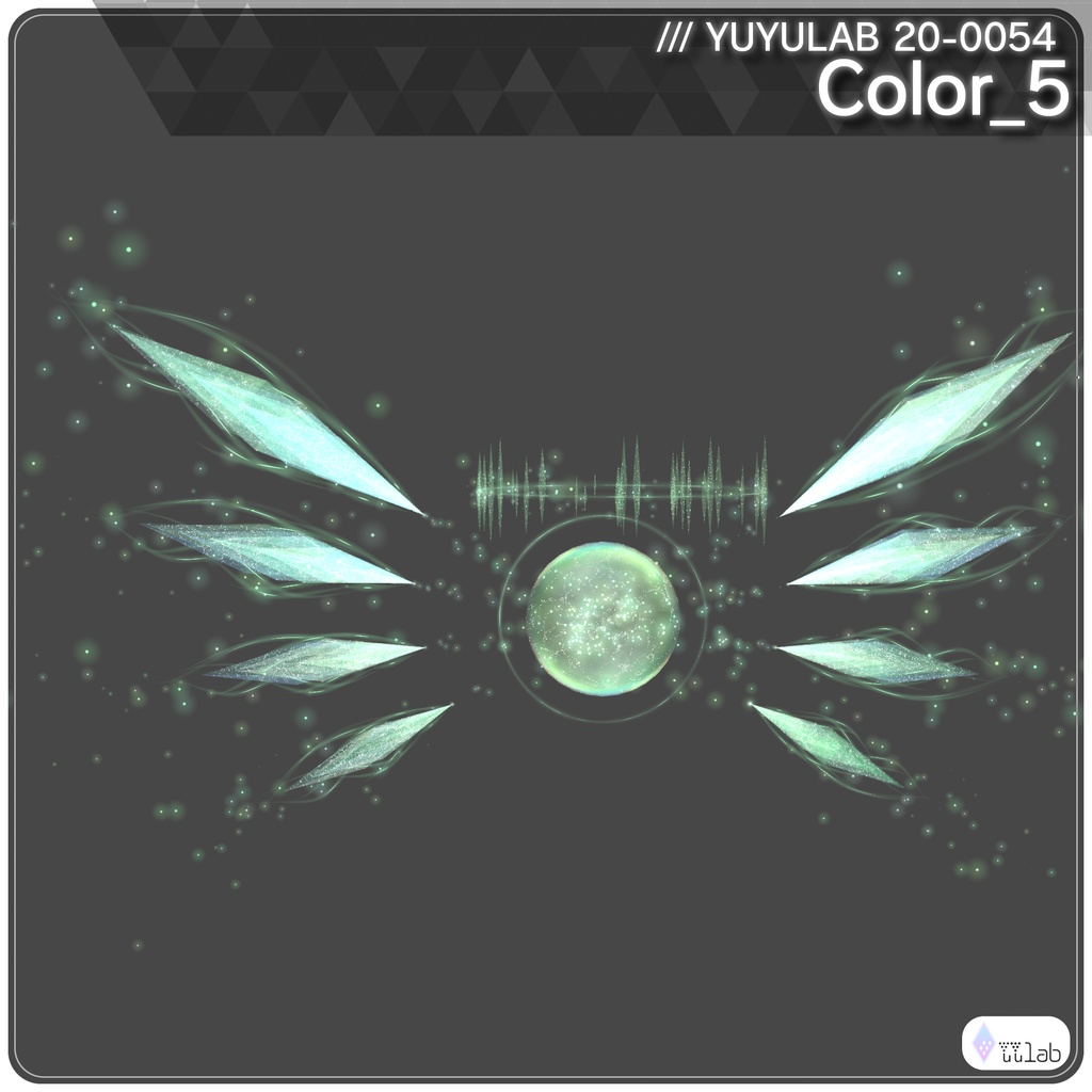 YUYULAB 20-0054 Accessory クリスタルパーティクルアクセサリー 【VRchat想定】