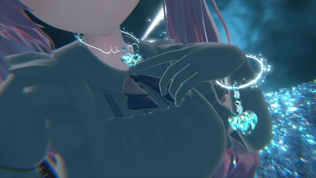 YUYULAB #2060 Accessory ハートアクセサリセット 【VRchat想定】