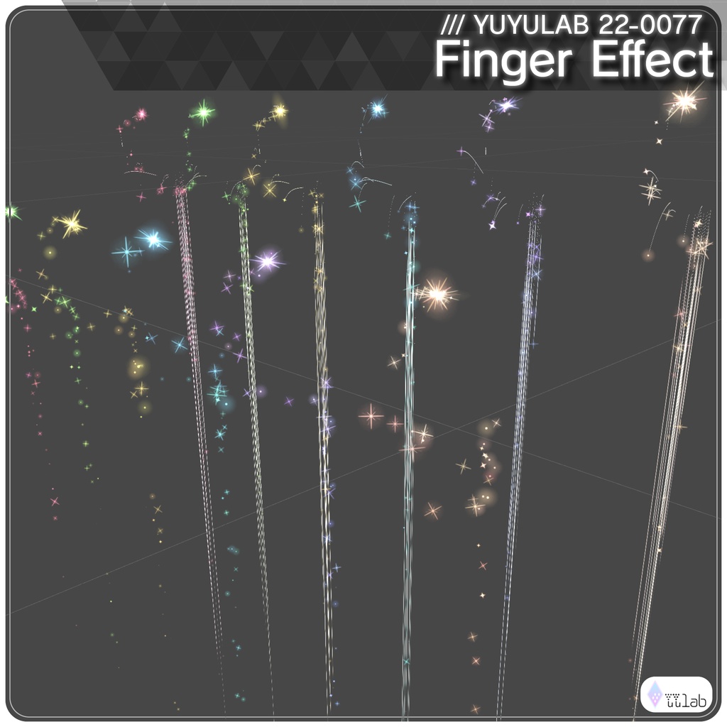 YUYULAB 22-0077 AvatarEffect フィンガーエフェクト 【VRchat想定】