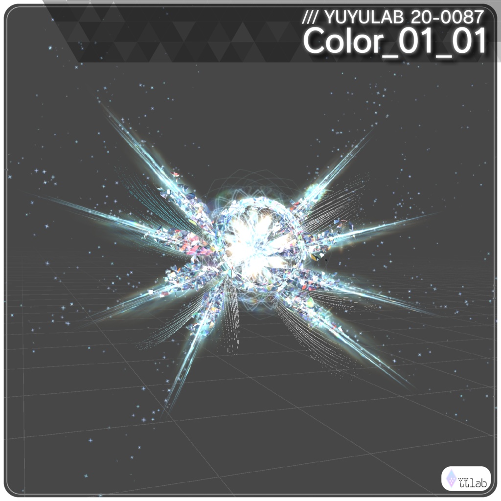 YUYULAB 20-0087 Accessory クリスタルパーティクルアクセサリー 【MA対応・VRChat想定】