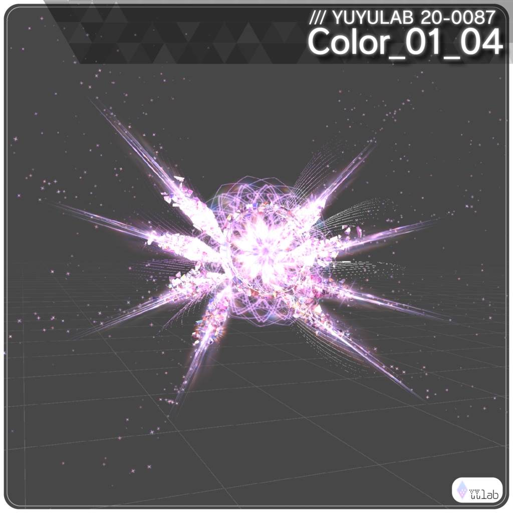 YUYULAB 20-0087 Accessory クリスタルパーティクルアクセサリー 【MA対応・VRChat想定】