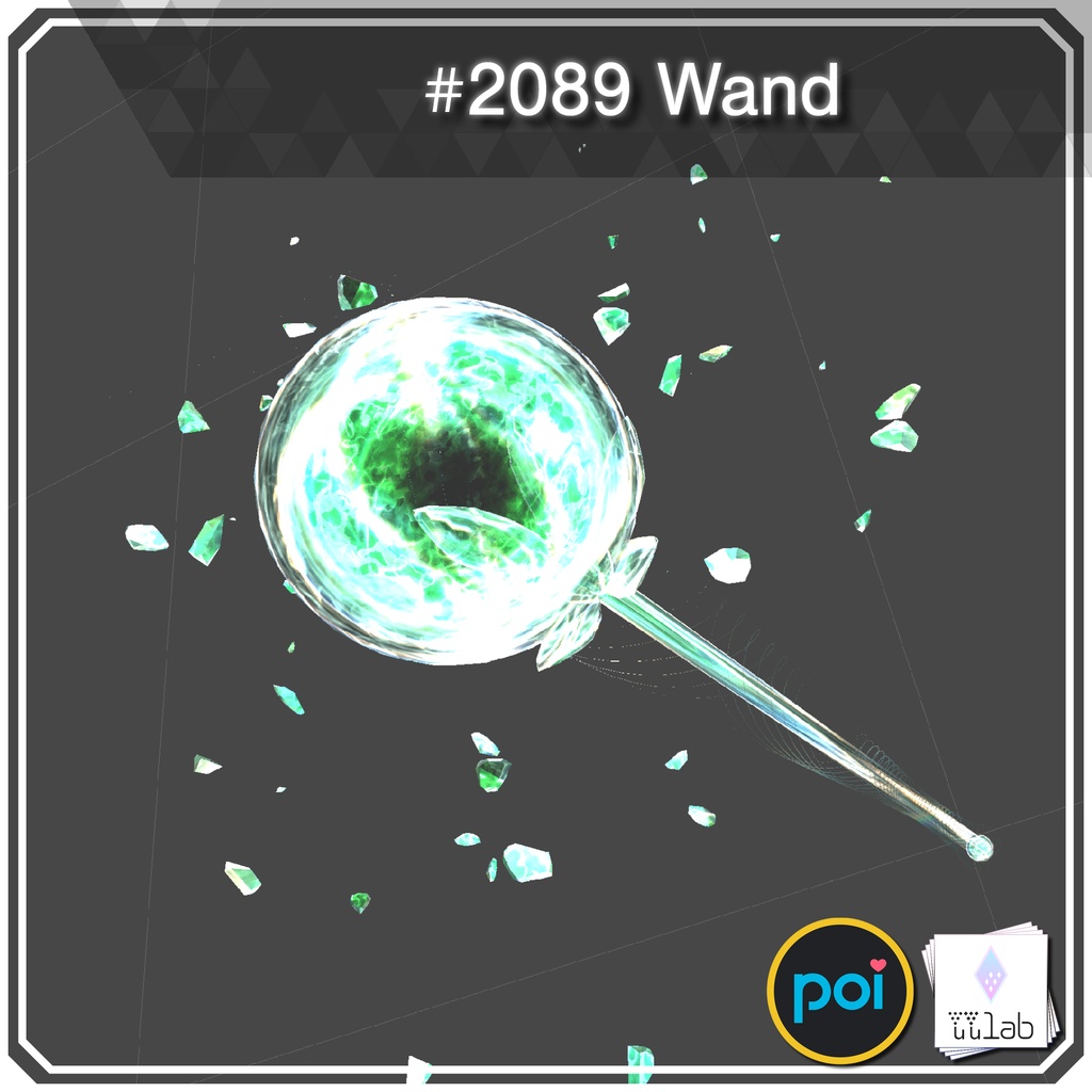 YUYULAB #2089 Accessory ウォンド 【VRchat想定】