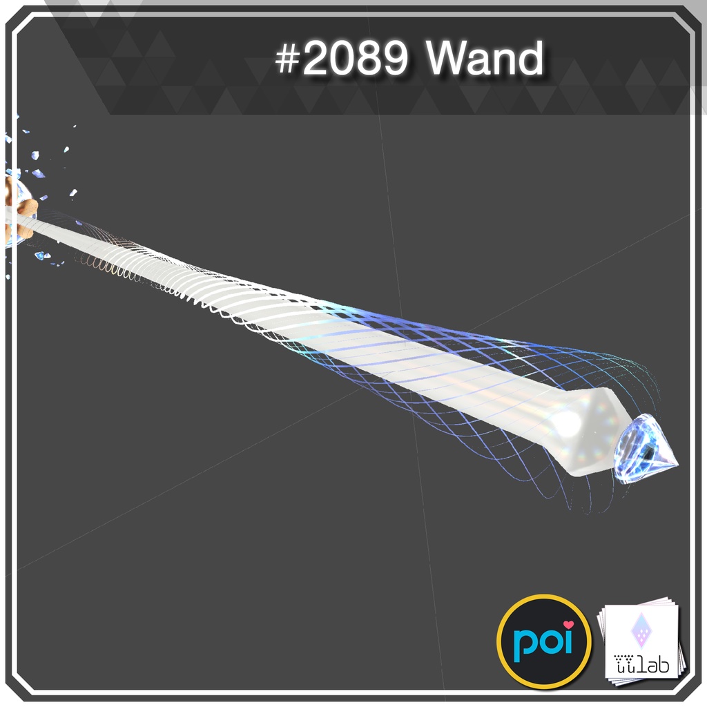 YUYULAB #2089 Accessory ウォンド 【VRchat想定】