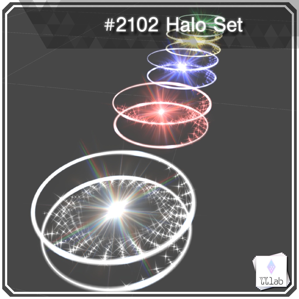 YUYULAB #2102 Accessory ヘイロウセット【VRchat想定】