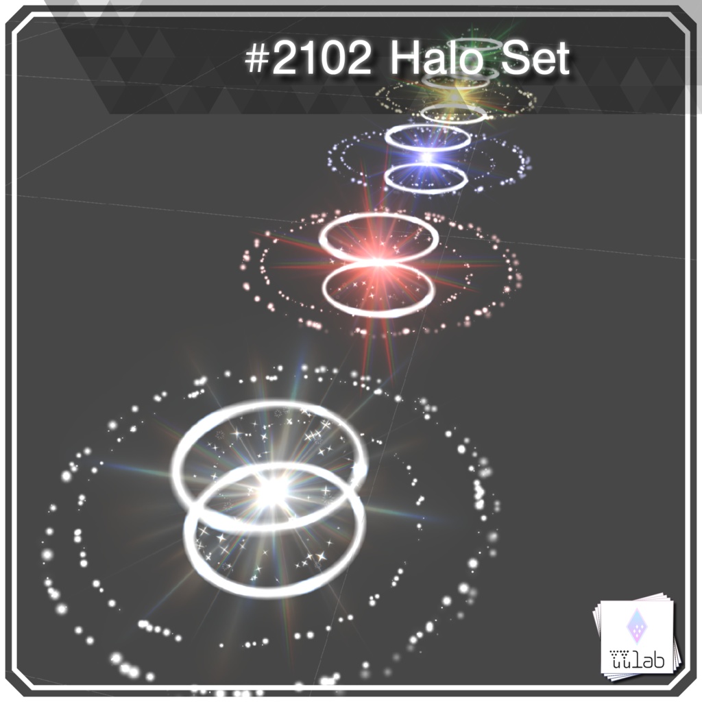 YUYULAB #2102 Accessory ヘイロウセット【VRchat想定】