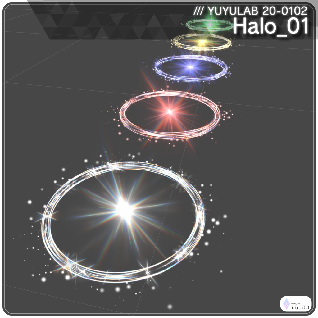 YUYULAB 20-0102 Accessory パーティクルヘイロウ【MA対応・VRchat想定】
