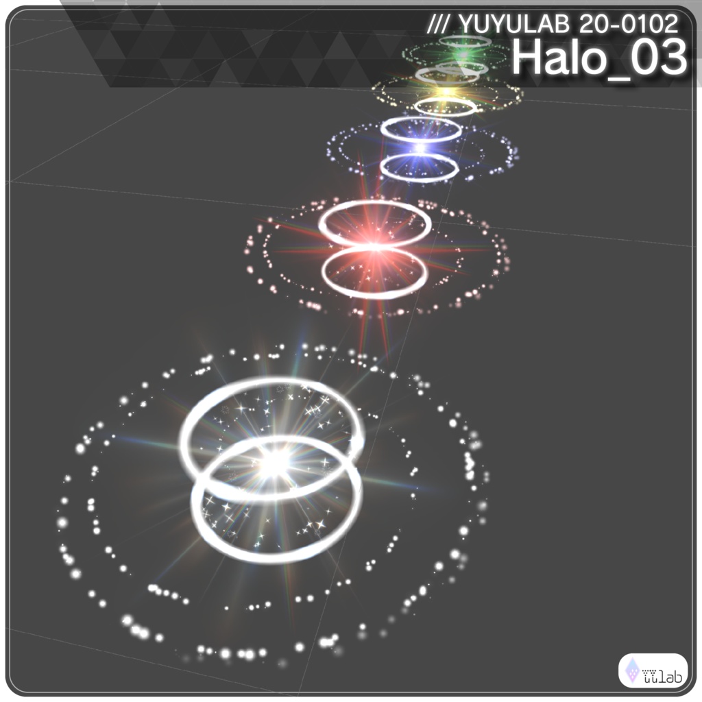 YUYULAB 20-0102 Accessory パーティクルヘイロウ【MA対応・VRchat想定】