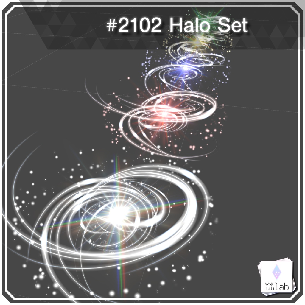 YUYULAB #2102 Accessory ヘイロウセット【VRchat想定】