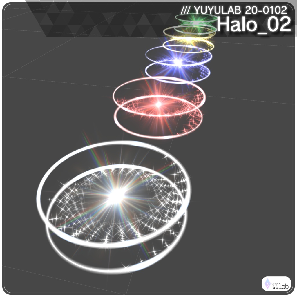 YUYULAB 20-0102 Accessory パーティクルヘイロウ【MA対応・VRchat想定】