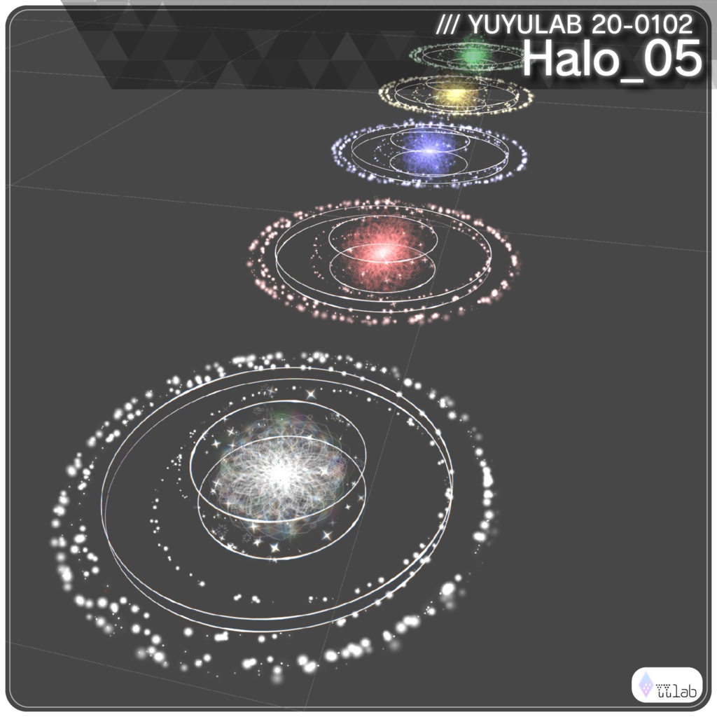 YUYULAB 20-0102 Accessory パーティクルヘイロウ【MA対応・VRchat想定】