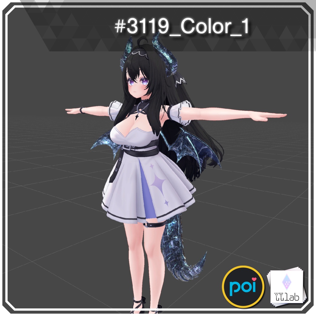 YUYULAB #3119 Material コスチュームマテリアル for 愛莉【VRchat想定】