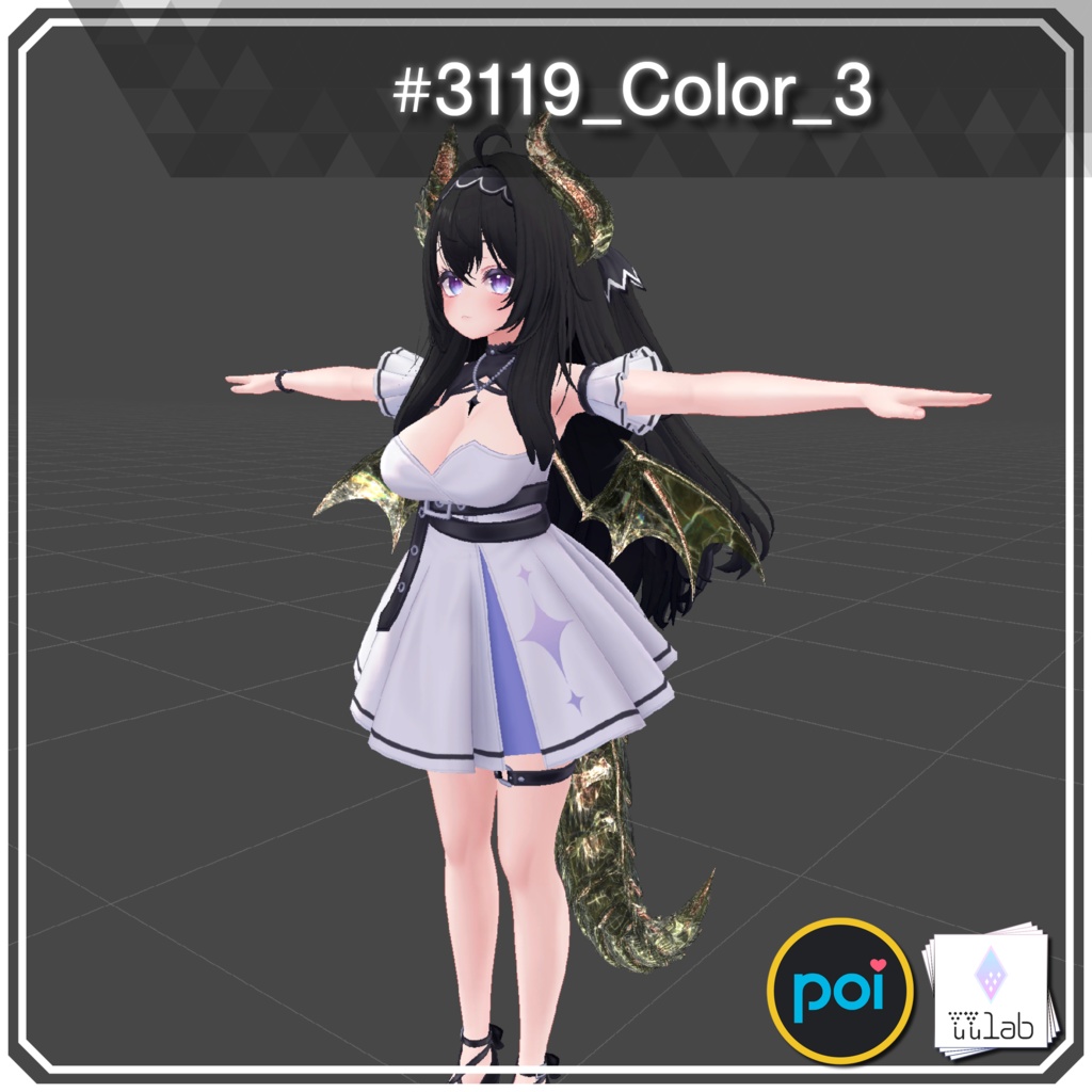 YUYULAB #3119 Material コスチュームマテリアル for 愛莉【VRchat想定】