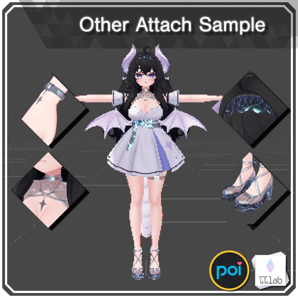 YUYULAB #3119 Material コスチュームマテリアル for 愛莉【VRchat想定】