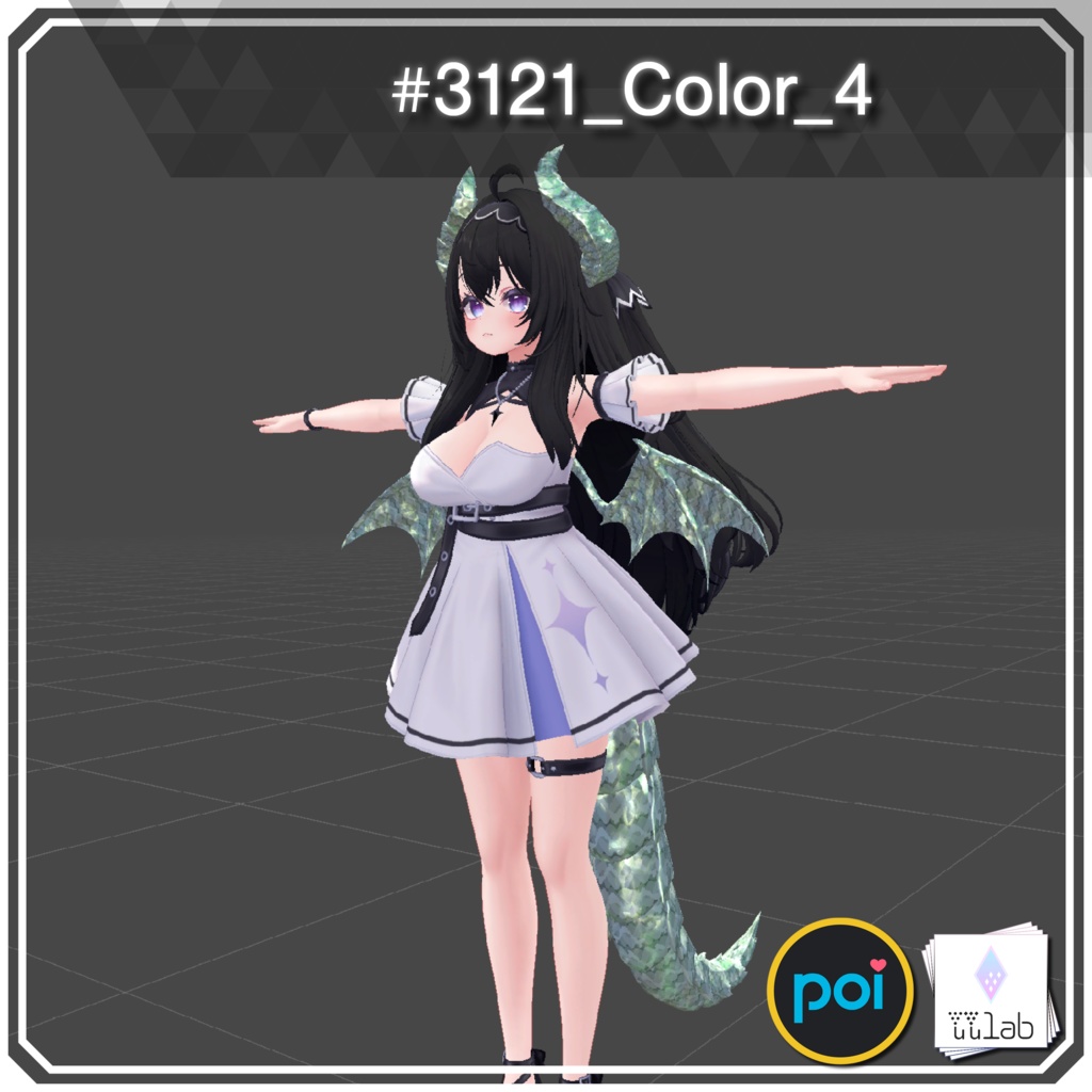YUYULAB #3121 Material コスチュームマテリアル for 愛莉【VRchat想定】