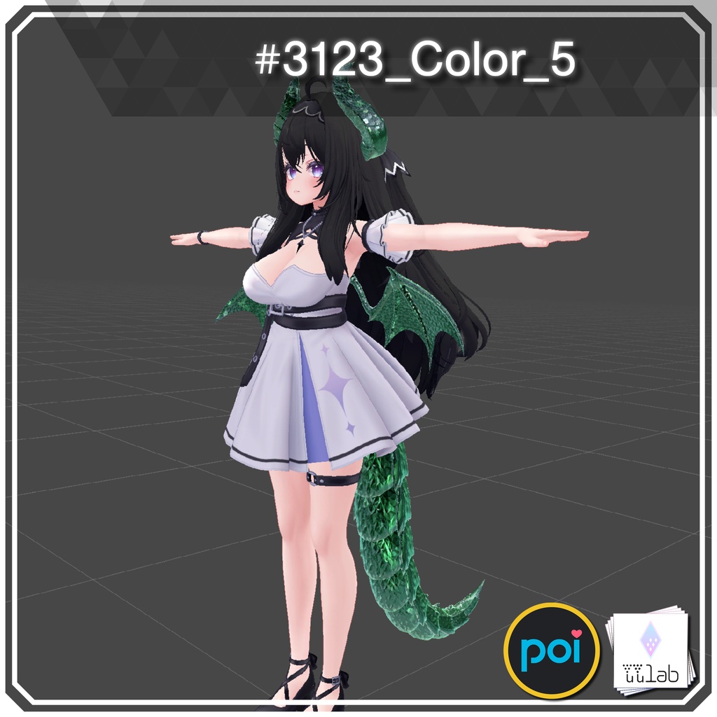 YUYULAB #3123 Material コスチュームマテリアル for 愛莉【VRchat想定】